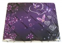 Meffort Inc Standard 9.5 x 7.9 Inch Mouse Pad - Pink Purple Butterfly Design