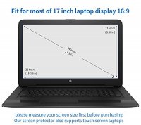 Anti-glare 17.3-Inch Notebook Laptop Screen Protector Film for 17.3" HP ENVY 17 3D/ ENVY 17 series/ Pavilion dv7/dv7t/G72/G72t/ g7t/HP ProBook 4730s/HP EliteBook 8760w Series (16:9)