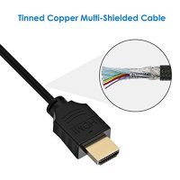 Micro HDMI to HDMI Cable, Rankie 6 Feet High-Speed HDMI to Micro HDMI HDTV Cable Supports Ethernet, 3D, 4K and Audio Return (Black) - R1106
