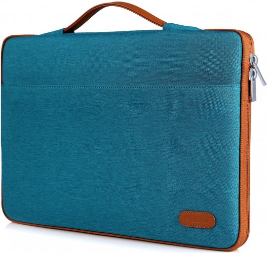 ProCase 14 - 15.6 Inch Laptop Sleeve Case Protective Bag for 15" MacBook Pro/ Pro Retina, Ultrabook Notebook Carrying Case Handbag for 14" 15" Lenovo Dell Toshiba HP Chromebook ASUS Acer (Teal/Brown)