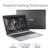ASUS K501UW-AB78 15.6-inch Full-HD Gaming Laptop (Intel Core i7, GTX 960M, 8GB DDR4, 512GB SSD) Glacier Grey Photo 3