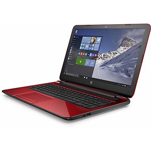 HP Flyer Red 15.6-Inch Notebook Laptop (Intel Pentium Quad-Core N3540 Processor up to 2.66GHz, 4GB RAM, 500GB Hard Drive, DVD/CD Drive, HD Webcam, Windows 10 Home) (Certified Refurbished)