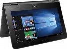 HP X360 11-AB011DX 11.6-Inch Touchscreen 2-in-1 Convertible Premium HD Laptop (Intel celeron N3060, 4GB RAM, 32GB eMMC, Windows 10 Home) Black Photo 1