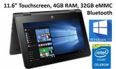 HP X360 11-AB011DX 11.6-Inch Touchscreen 2-in-1 Convertible Premium HD Laptop (Intel celeron N3060, 4GB RAM, 32GB eMMC, Windows 10 Home) Black Photo 9