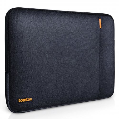 Tomtoc 360° Protective Sleeve for 15 Inch New MacBook Pro Retina with Touch Bar 2017 & 2016 (A1707), Shockproof, Spill-Resistant 15 Inch Laptop Bag Tablet Case, Black Blue