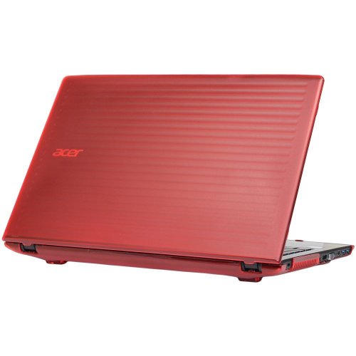 iPearl mCover Hard Shell Case for 15.6" Acer Aspire E 15 E5-575 / E5-575G series Windows Laptop (Red)