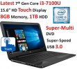 HP Notebook 15.6 Inch Touchscreen Premium Laptop PC (2017 Version), 7th Gen Intel Core i3-7100U 2.4GHz Processor, 8GB DDR4 RAM, 1TB HDD, SuperMulti DVD Burner, Bluetooth, Windows 10 Photo 8