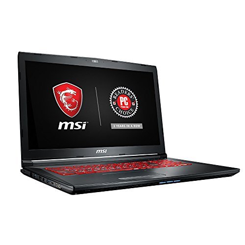 MSI GL72M 7RDX-800 17.3" Performance Gaming Laptop i7-7700HQ GTX 1050 2G 8GB 128GB SSD+1TB SteelSeries Red KB