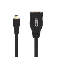 VCE 2-PACK Gold Plated Micro HDMI to HDMI Male to Female Cable Adapter 8 Inch