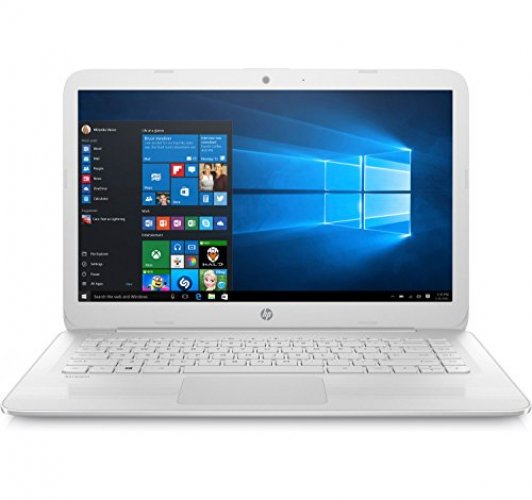 HP Stream 14-ax022nr Laptop Intel Celeron N3060 1.6GHz 4GB 32GB 14in W10 - (Certified Refurbished)