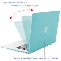 Mosiso Plastic Hard Shell Case with Keyboard Cover for MacBook Air 11 Inch (Models: A1370 and A1465), Turquoise
