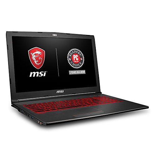 MSI GV62 8RD-200 15.6" Full HD Performance Gaming Laptop PC i5-8300H, GTX 1050Ti 4G, 8GB RAM, 16GB Intel Optane Memory + 1TB HDD, Win 10 64 bit, Black, Steelseries Red Backlit  Keys