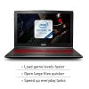 MSI GV62 8RD-200 15.6" Full HD Performance Gaming Laptop PC i5-8300H, GTX 1050Ti 4G, 8GB RAM, 16GB Intel Optane Memory + 1TB HDD, Win 10 64 bit, Black, Steelseries Red Backlit  Keys Photo 2